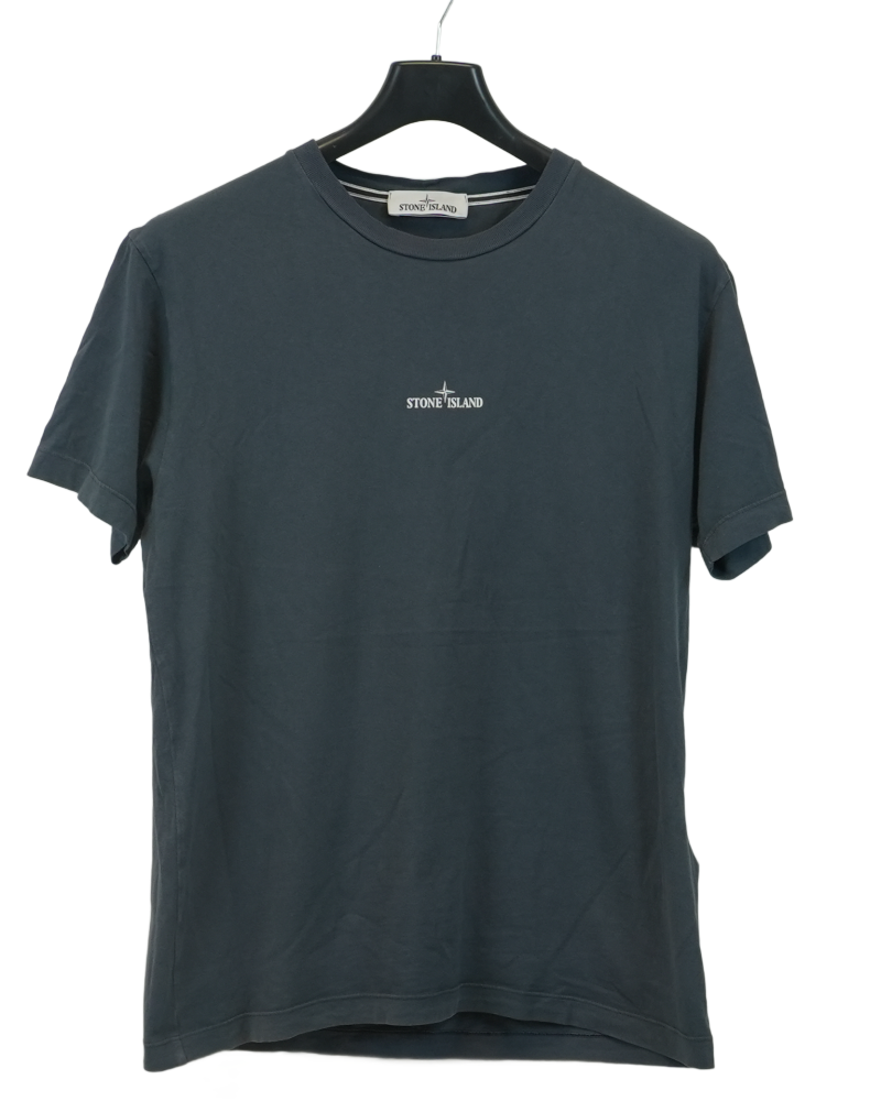 Stone Island Tricromia T-Shirt Grey front view