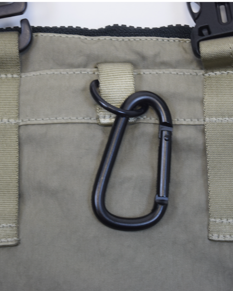 C.P Company Flatt Nylon Bag Khaki detail view