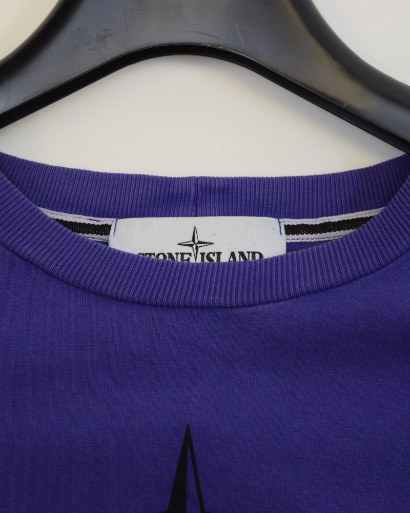 Stone Island Mixed Media 2 T-Shirt Purple detail view