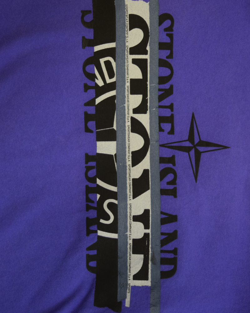 Stone Island Mixed Media 2 T-Shirt Purple detail view