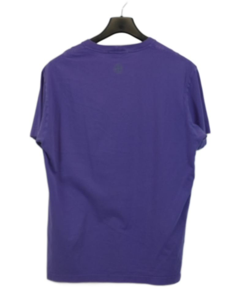 Stone Island Mixed Media 2 T-Shirt Purple back view