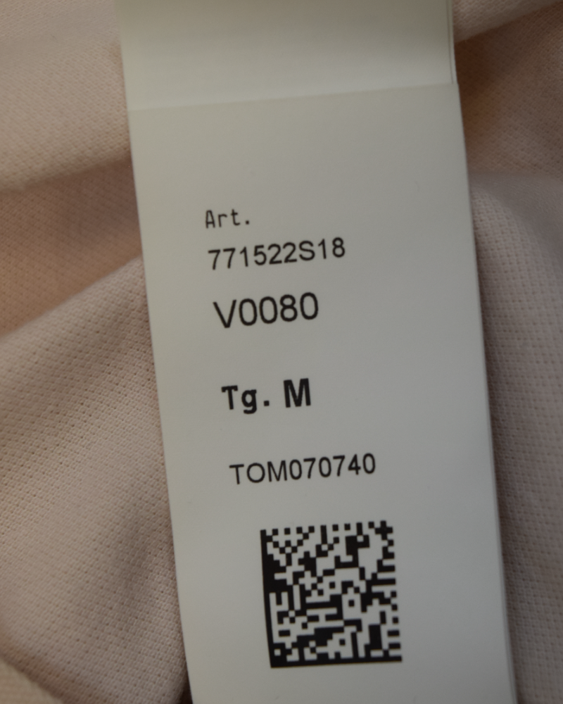 Stone Island Compass Patch project polo shirt Light Pink detail view