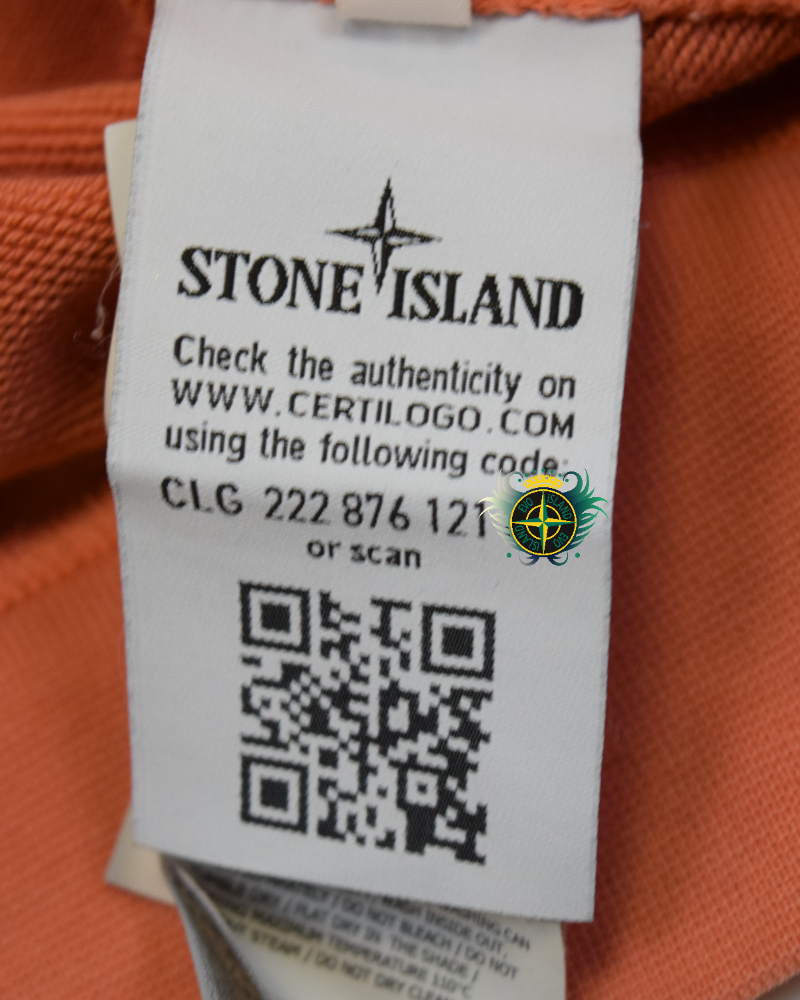 Stone Island Crewneck Sweater Salmon detail view
