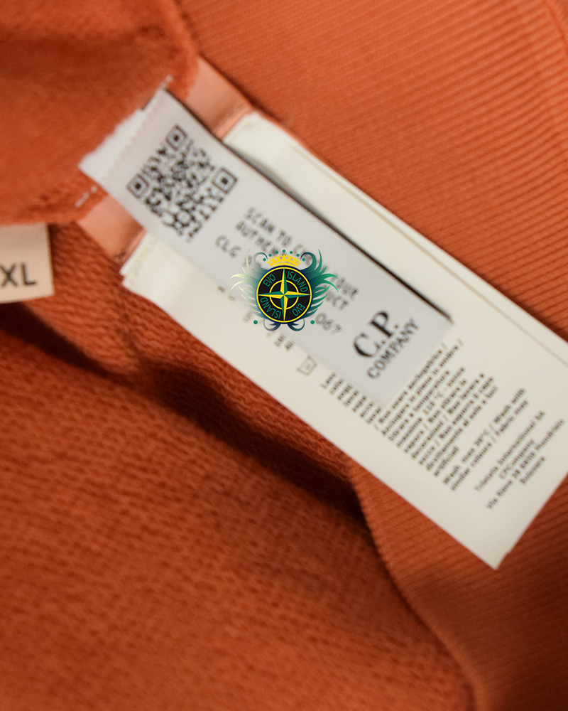 C.P Company Kangaroo Pocket Lens Hoodie Orange - S