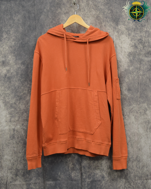 C.P Company Kangaroo Pocket Lens Hoodie Orange - XL