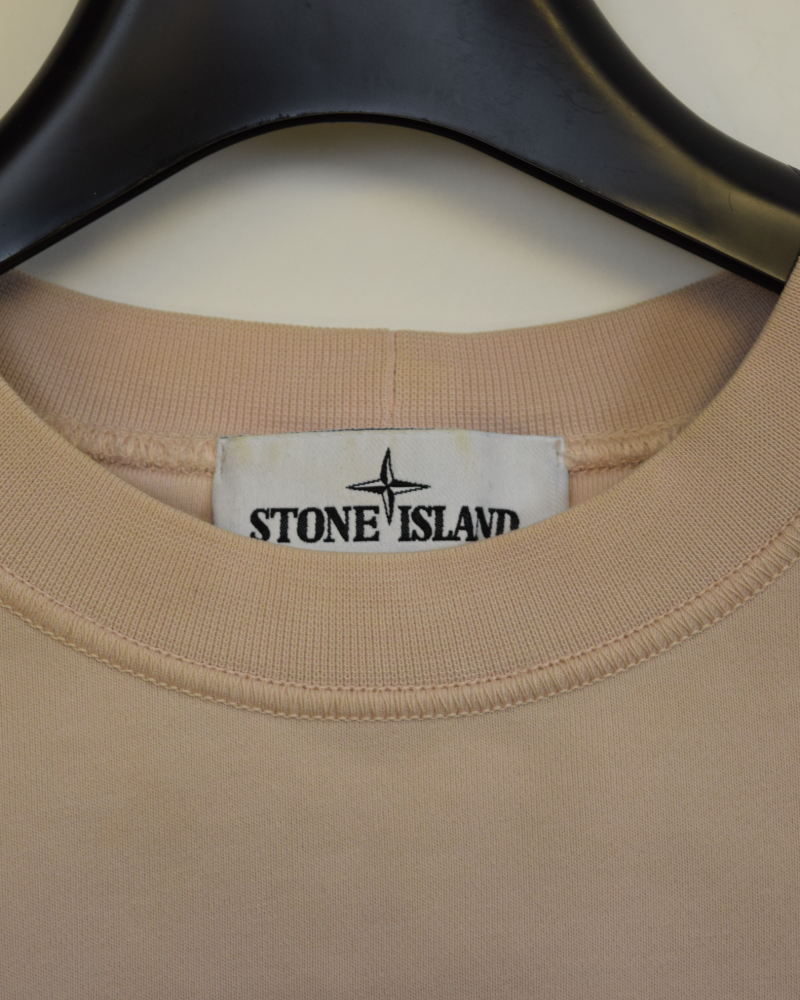 Stone Island Crewneck Sweater Light Pink detail view