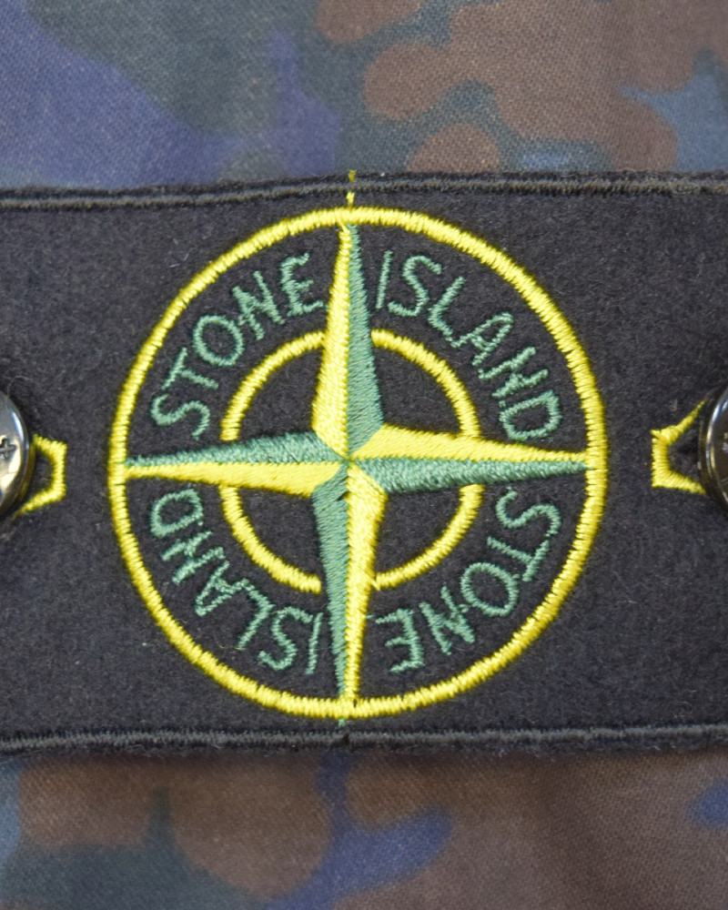 Stone Island Raso Gommato Camo Print OVD Field Jacket