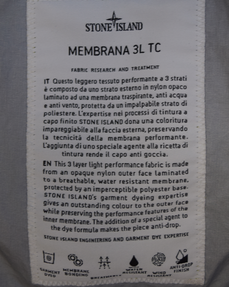 Stone Island Membrana 3L TC Jacket Lime Green