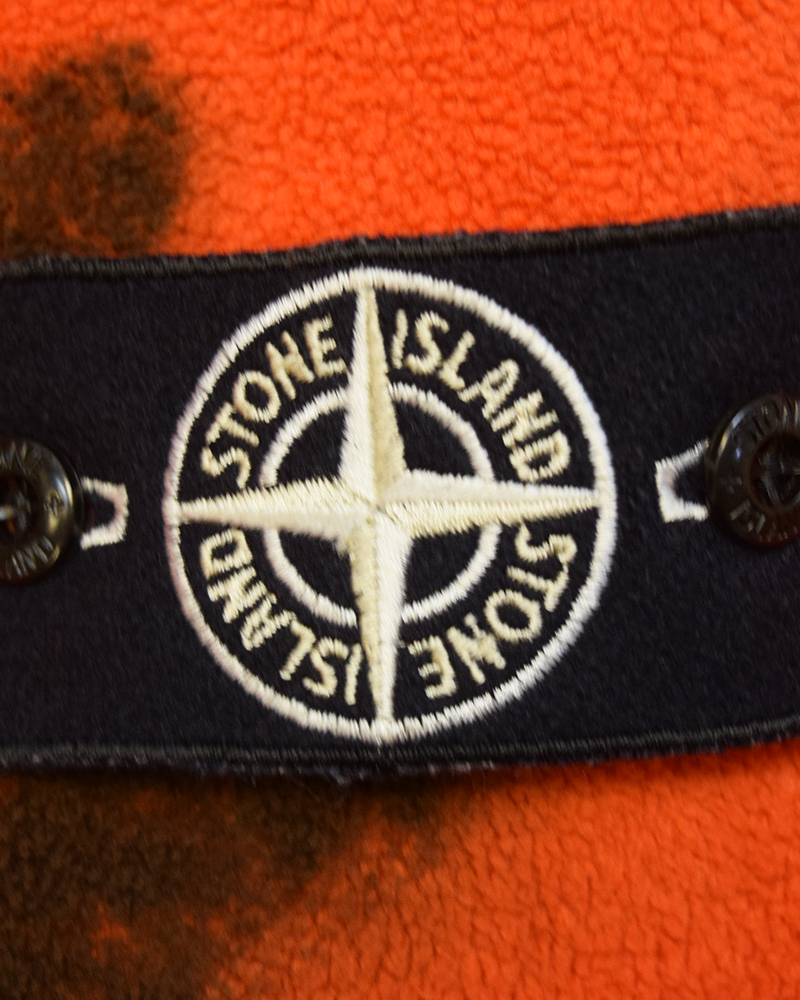Stone Island Hand Sprayed Fleece Hoodie Red