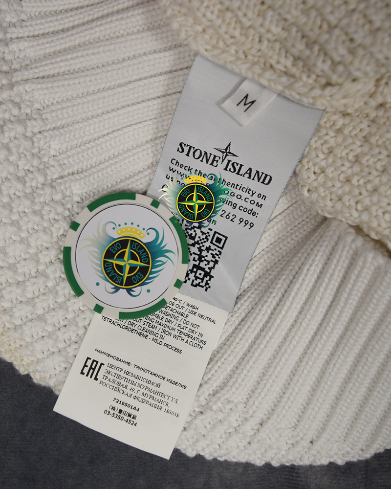 Stone Island Shadow Project Gradient Knit Red/White - M