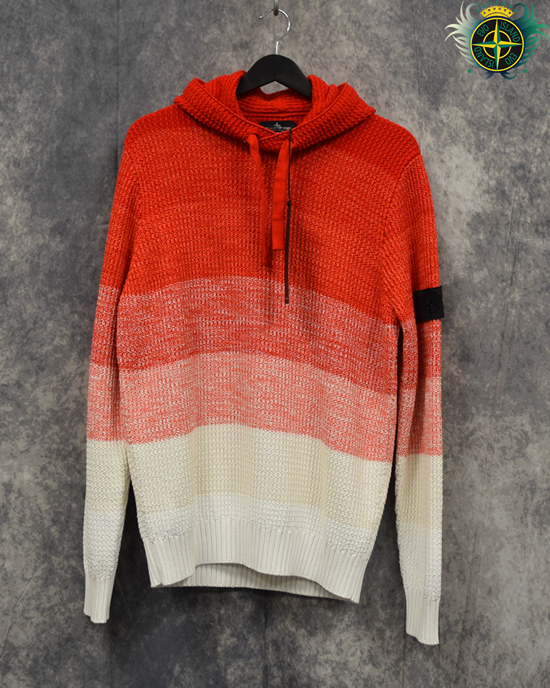 Stone Island Shadow Project Gradient Knit Red/White - M