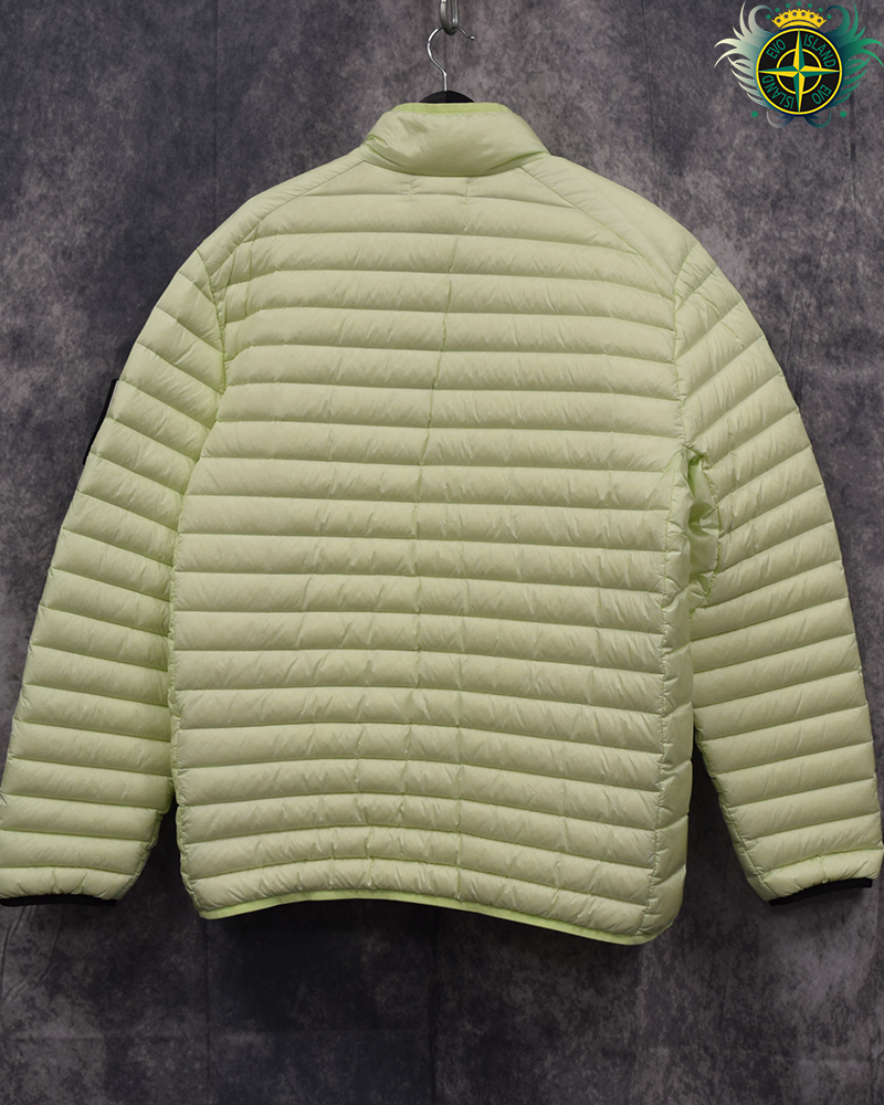 Stone Island Loom Woven Down Jacket Light Green - XL