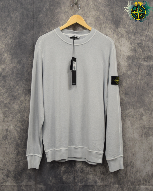 Stone Island Washed Light Grey Crewneck - XXL