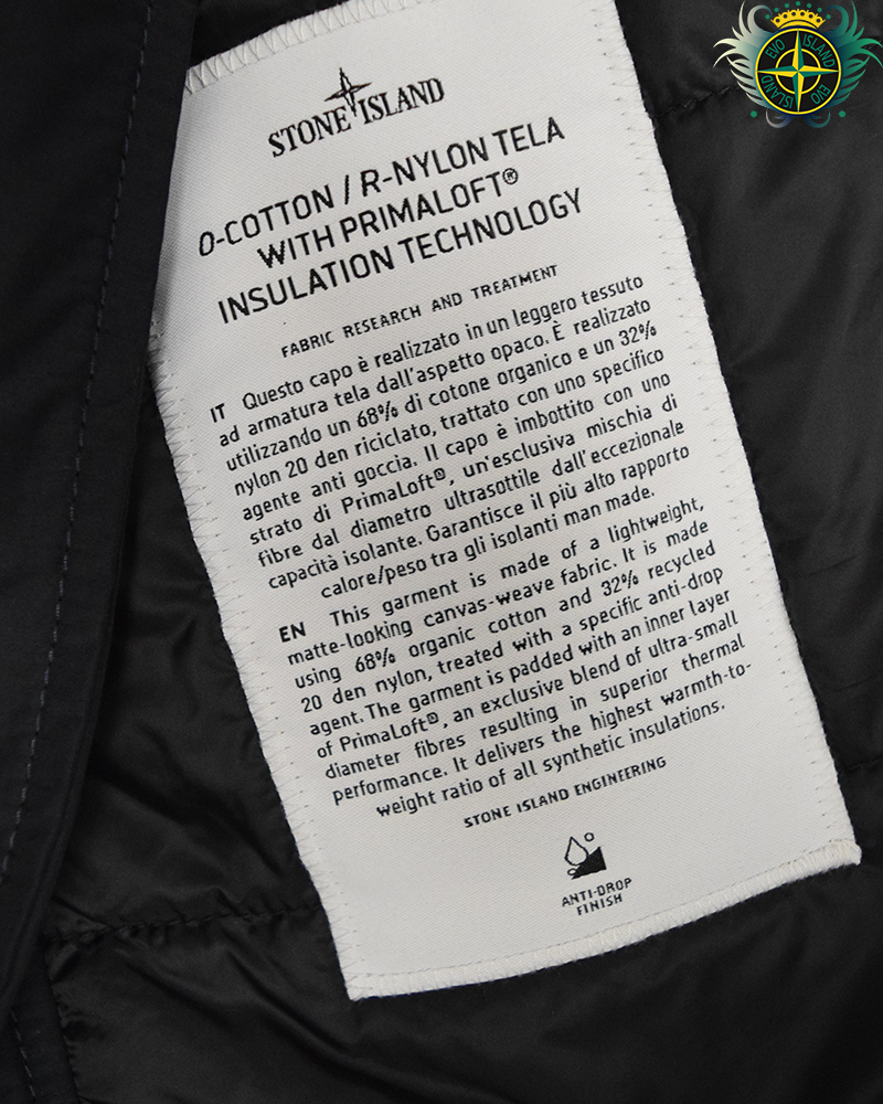 Stone Island Nylon Tela Primaloft Jacket Navy Blue - XL