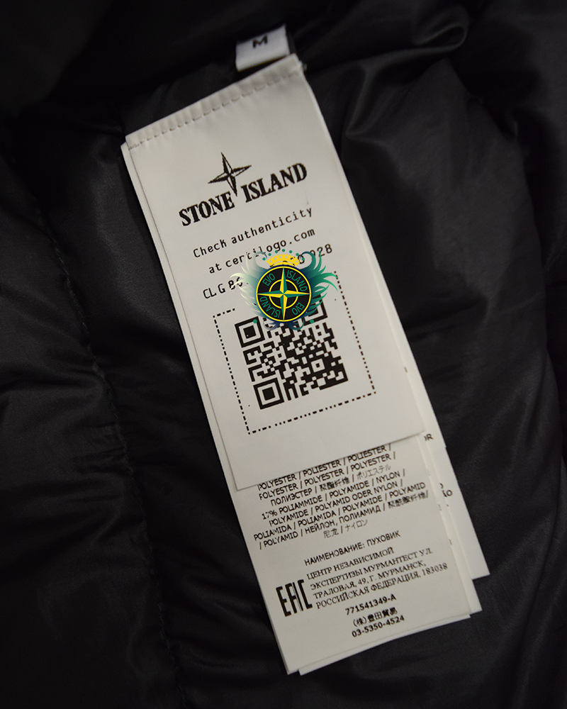 Stone Island David TC Down Jacket Charcoal - M