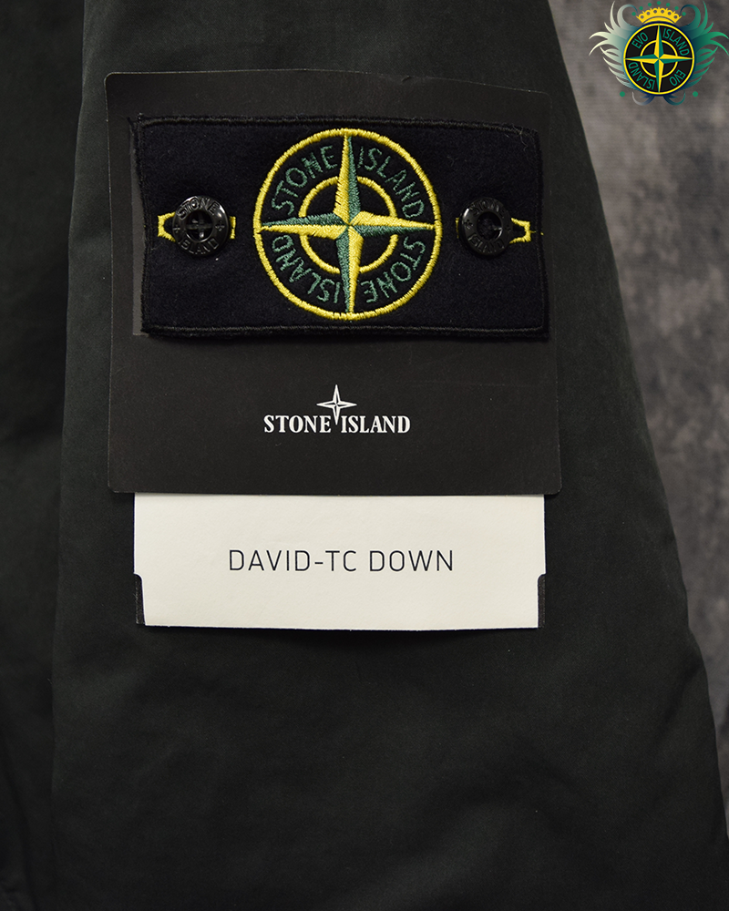 Stone Island David TC Down Jacket Charcoal - M