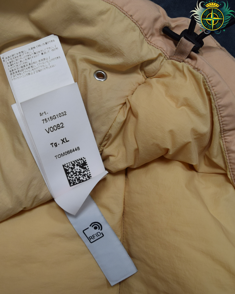 Stone Island Naslan Light Watro Down Gilet Peach - XL
