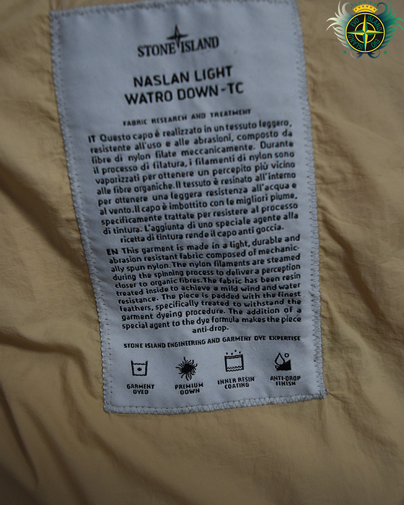 Stone Island Naslan Light Watro Down Gilet Peach - XL