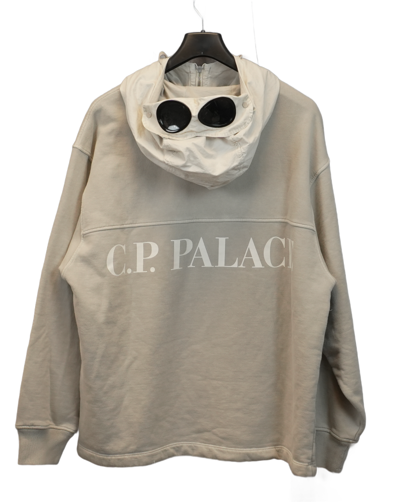 C. P Palace x Palace Goggle Hoodie Stone back view