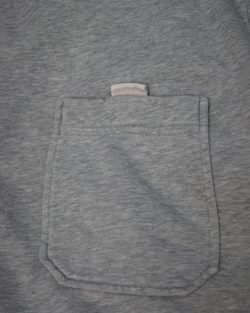 Stone Island Chest Pocket Crewneck Sweatshirt Grey detail view