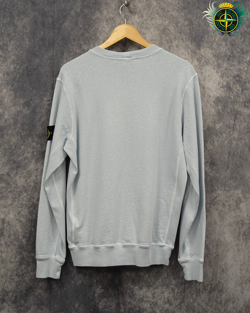 Stone Island Washed Light Blue Crewneck - M