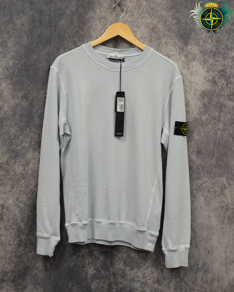 Stone Island Washed Light Blue Crewneck - M