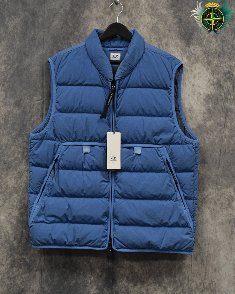 C.P Company Eco Chrome R Down Gilet Blue - XL