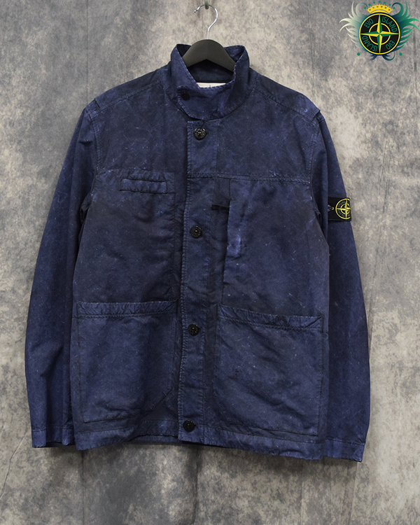 Stone Island David-TC Dust Colour Treatment Jacket Navy Blue - XL