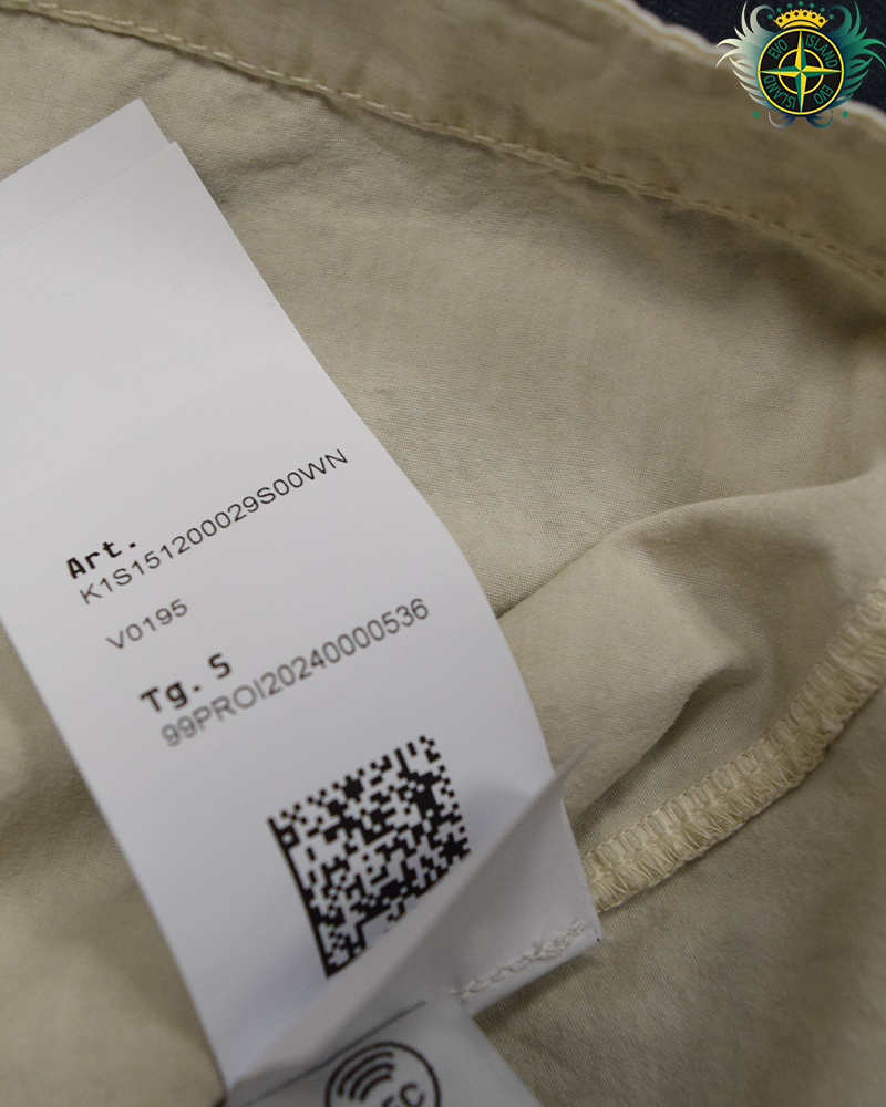 Stone Island Short Sleeve Overshirt Cream - S