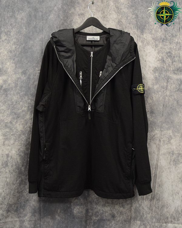 Stone Island Mix Fabric Hype-TC Smock Black - M