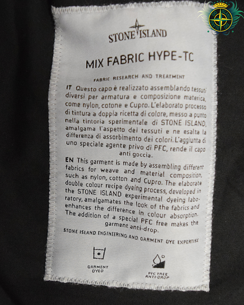 Stone Island Mix Fabric Hype-TC Smock Black - M