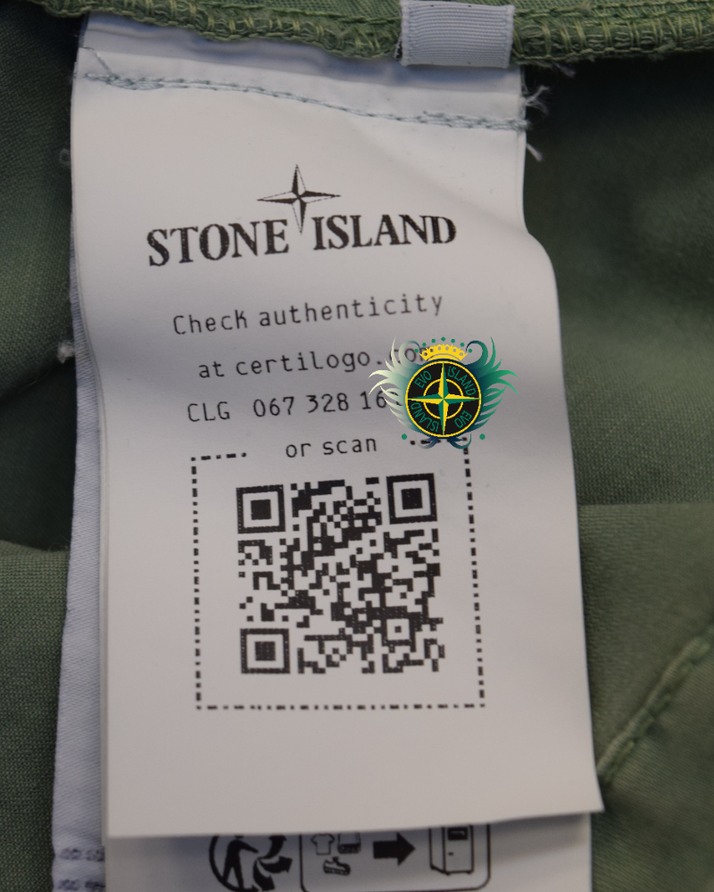 Stone Island Zipped Overshirt Green detail view