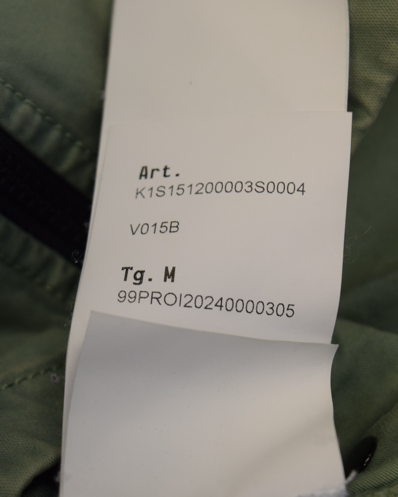 Stone Island Zipped Overshirt Green detail view