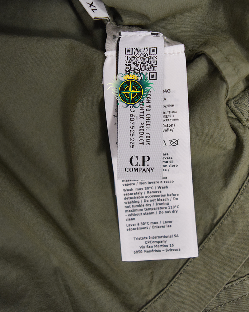 C.P Company Zip Overshirt Green