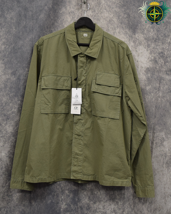 C.P Company Zip Overshirt Green - XL