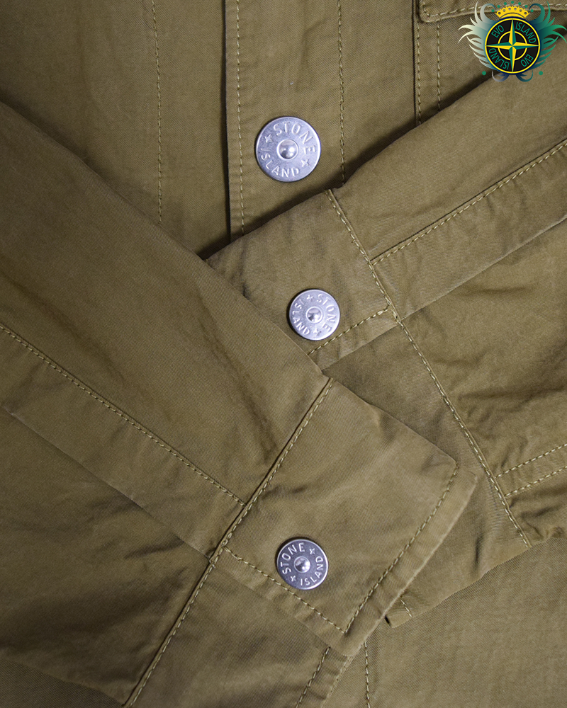 Stone Island Button Overshirt Khaki / Brown