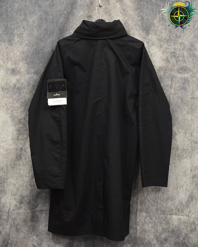 Stone Island Ghost Piece Mac Supima Trench Coat Black - XL
