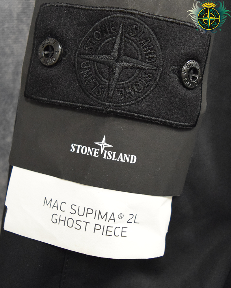 Stone Island Ghost Piece Mac Supima Jacket Black - L