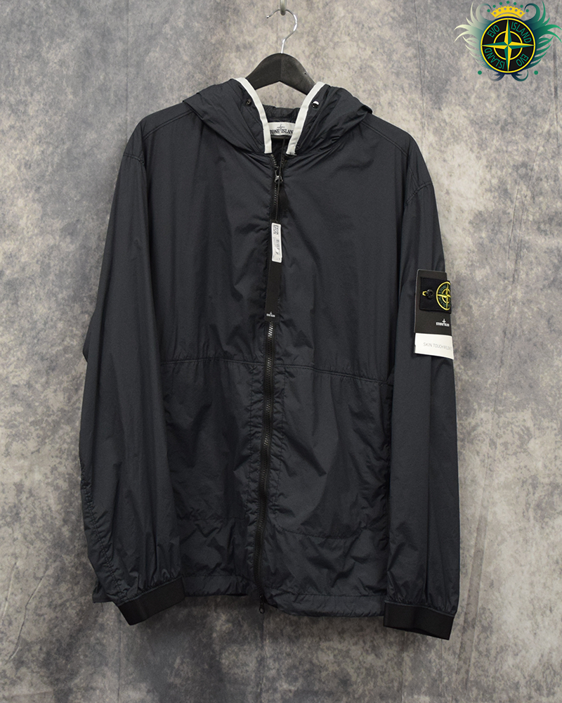 Stone Island Skin Touch Nylon Jacket Black - XL