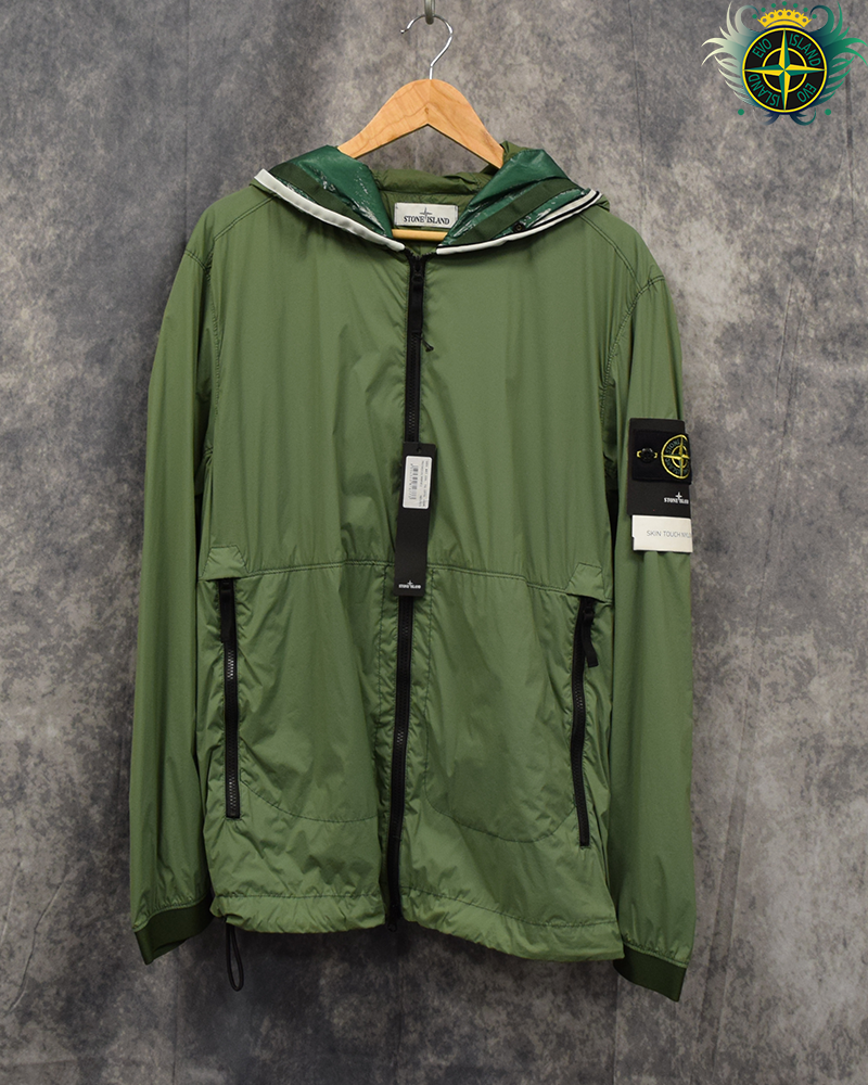 Stone Island Skin Touch Nylon Jacket Green - L