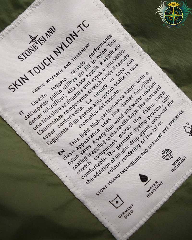 Stone Island Skin Touch Nylon Jacket Green - L