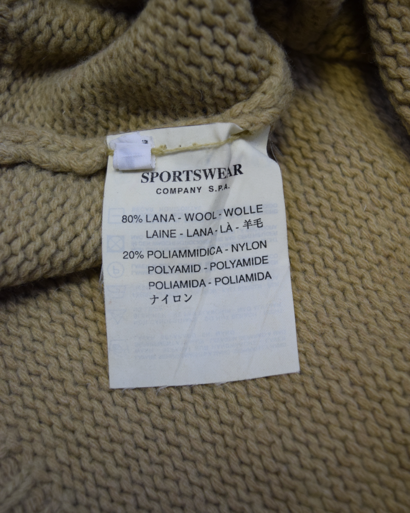 Stone island Vintage Fishermans Knit Beige detail view