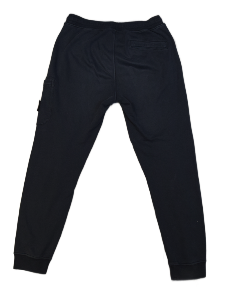 Stone Island Cuffed Joggers Navy Blue back view