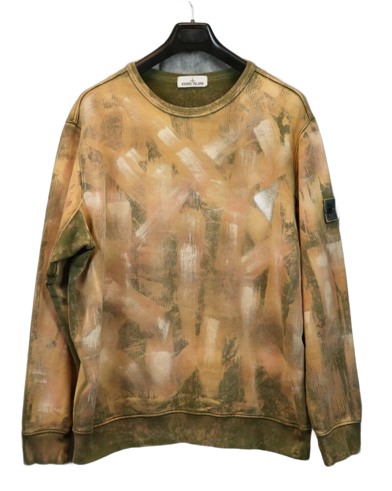 Stone island x Snowbeast Custom  Crewneck Sweatshirt front view
