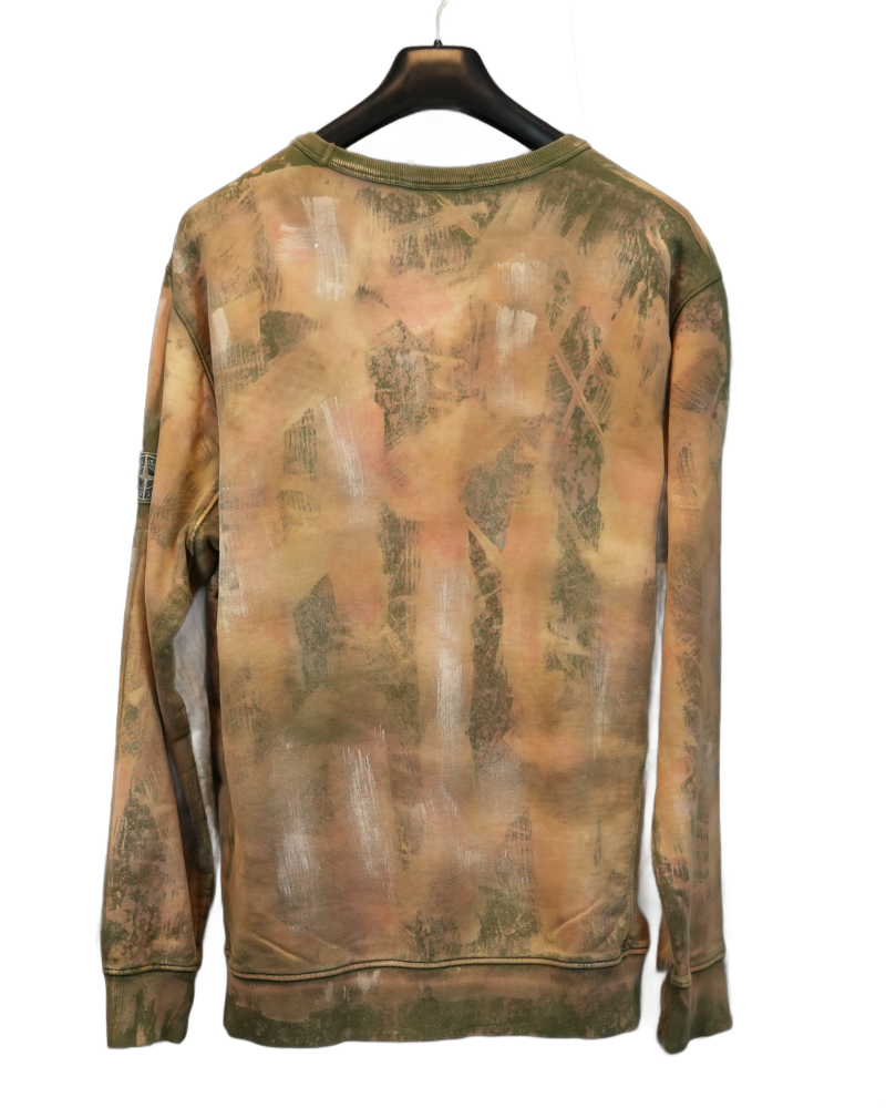 Stone island x Snowbeast Custom  Crewneck Sweatshirt back view