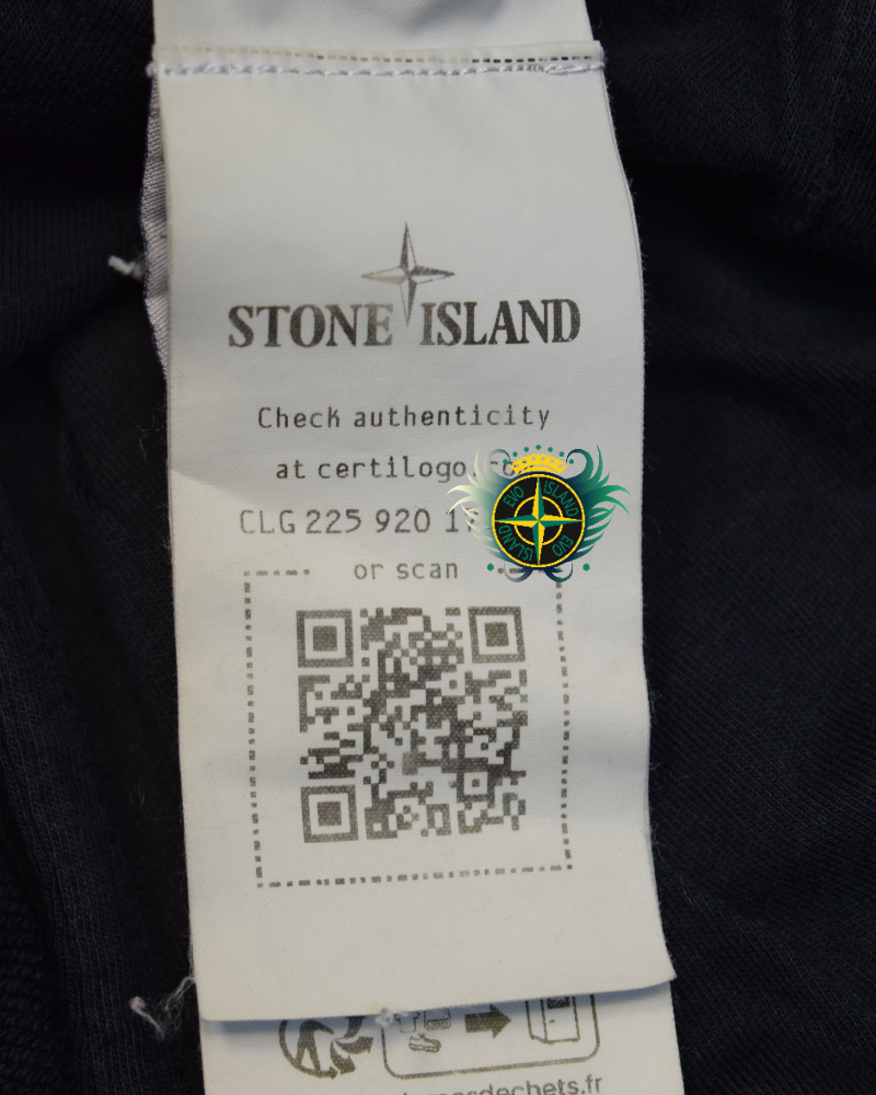 Stone Island Cuffed Joggers Navy Blue detail view
