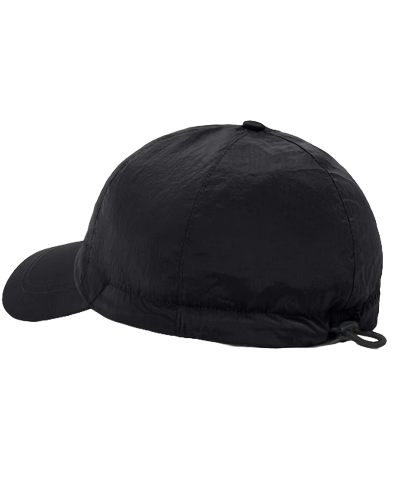 Stone Island Nylon Metal in Econyl® Baseball Cap with Compass embroidery Black