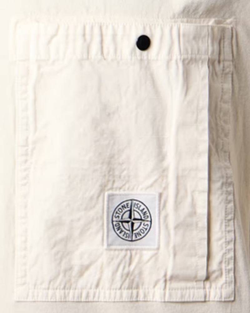 Stone Island T-Shirt with Chest Pocket Ivory