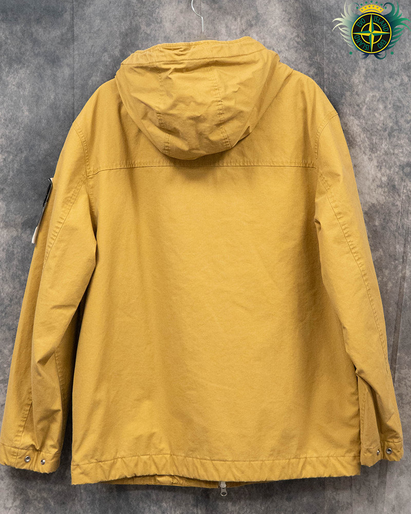 Stone Island Panama Recycled Oxide Plating Closed Loop Jacket Mustard - L