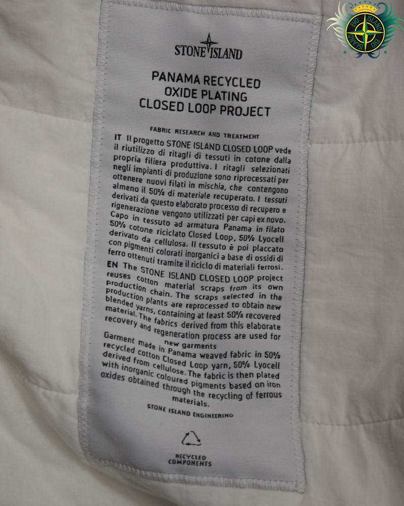 Stone Island Panama Recycled Oxide Plating Closed Loop Jacket Mustard - L